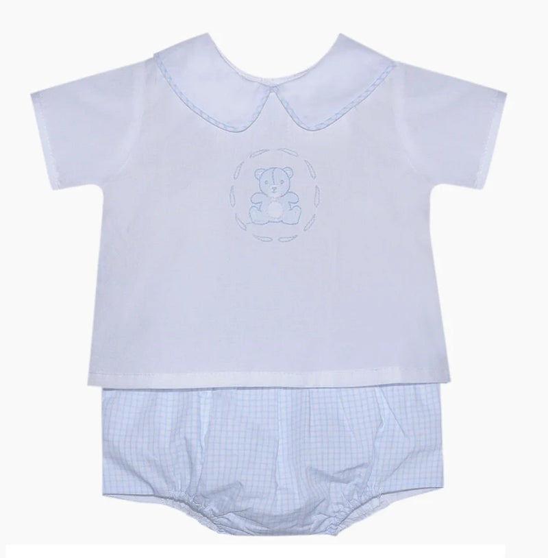 BLUE BAILEY BOY DIAPER SET - TEDDY BEAR