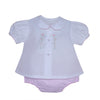 PINK AVERY DIAPER SET - FLOWERS