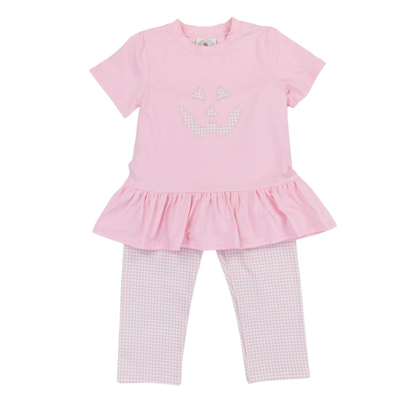 JACK O LANTERN PINK GIRLS LEGGING SET