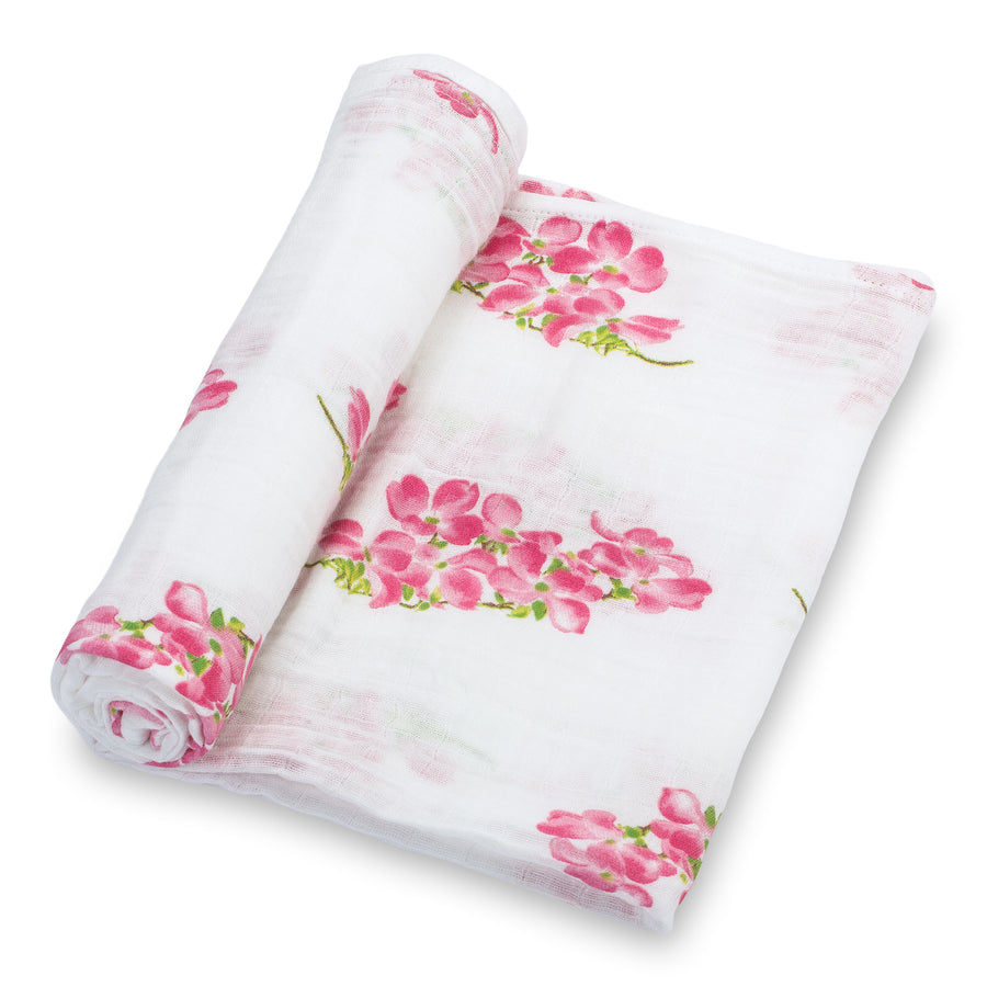 DOGWOODS IN BLOOM BABY SWADDLE BLANKET