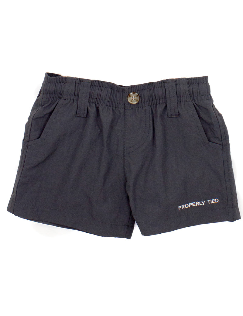 BOYS MALLARD SHORT CHARCOAL