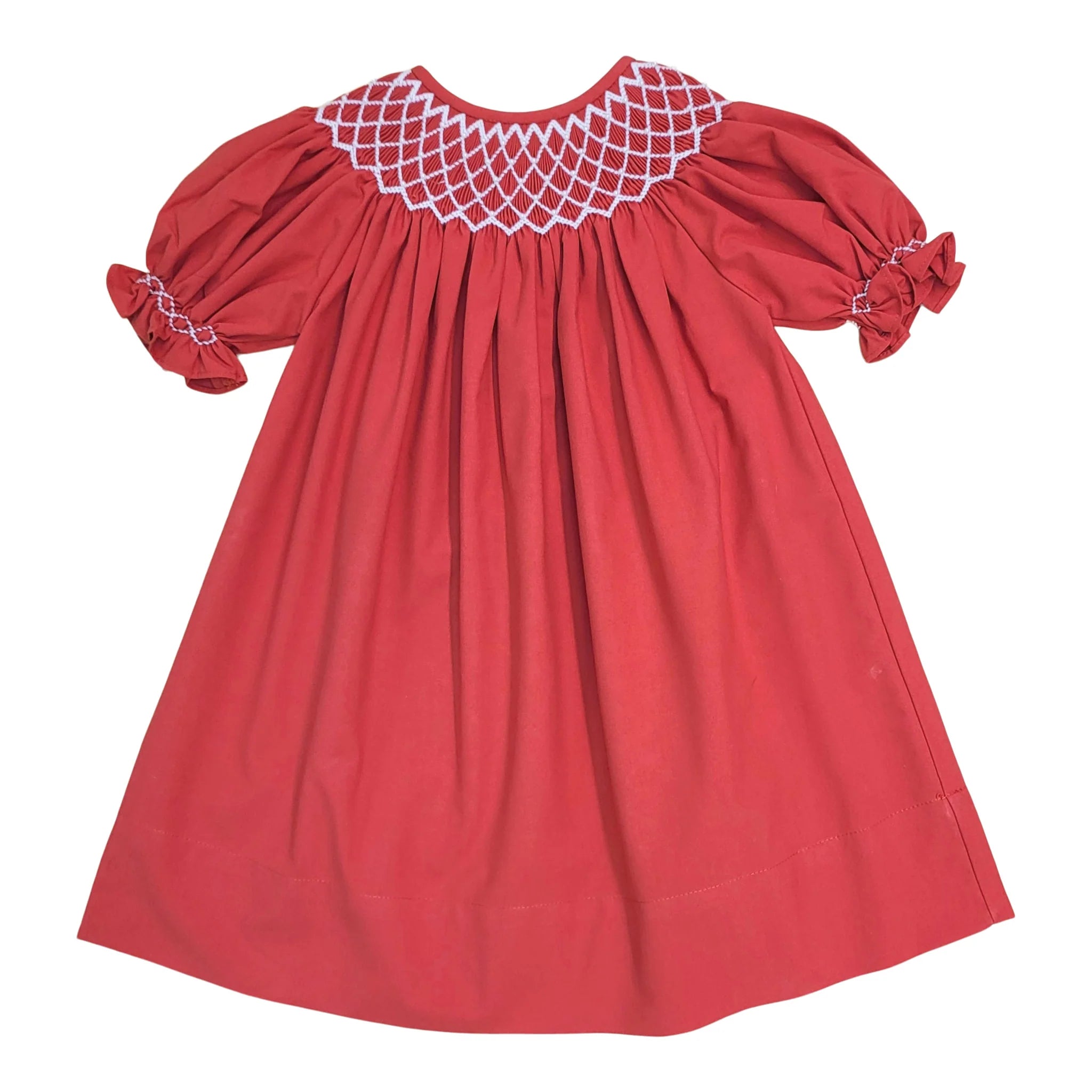 CATHERINE SMOCKED PEARL DRESS