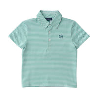 PRO PERFORMANCE POLO -   SIMPLY GREEN STRIPE