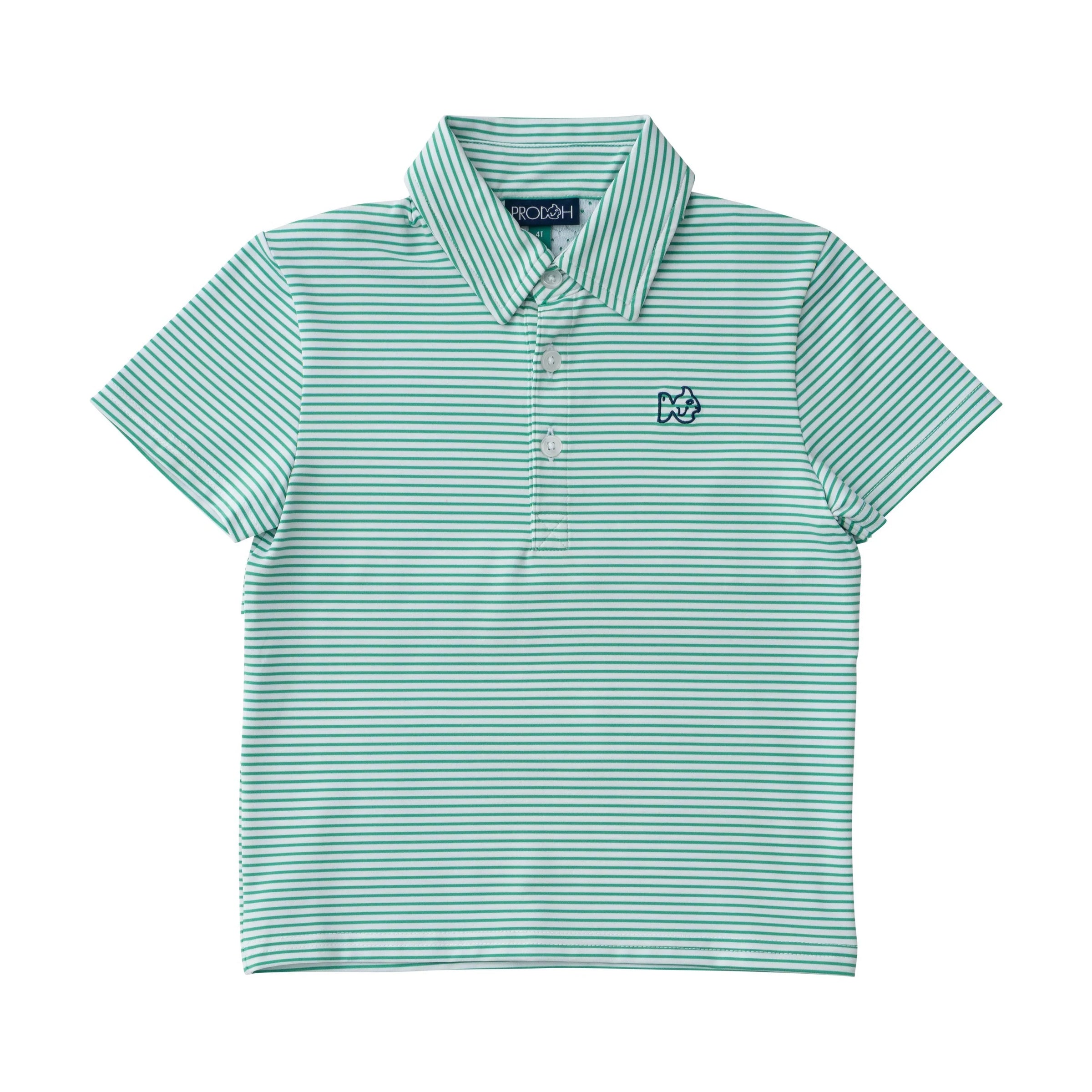 PRO PERFORMANCE POLO -   SIMPLY GREEN STRIPE