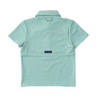 PRO PERFORMANCE POLO -   SIMPLY GREEN STRIPE