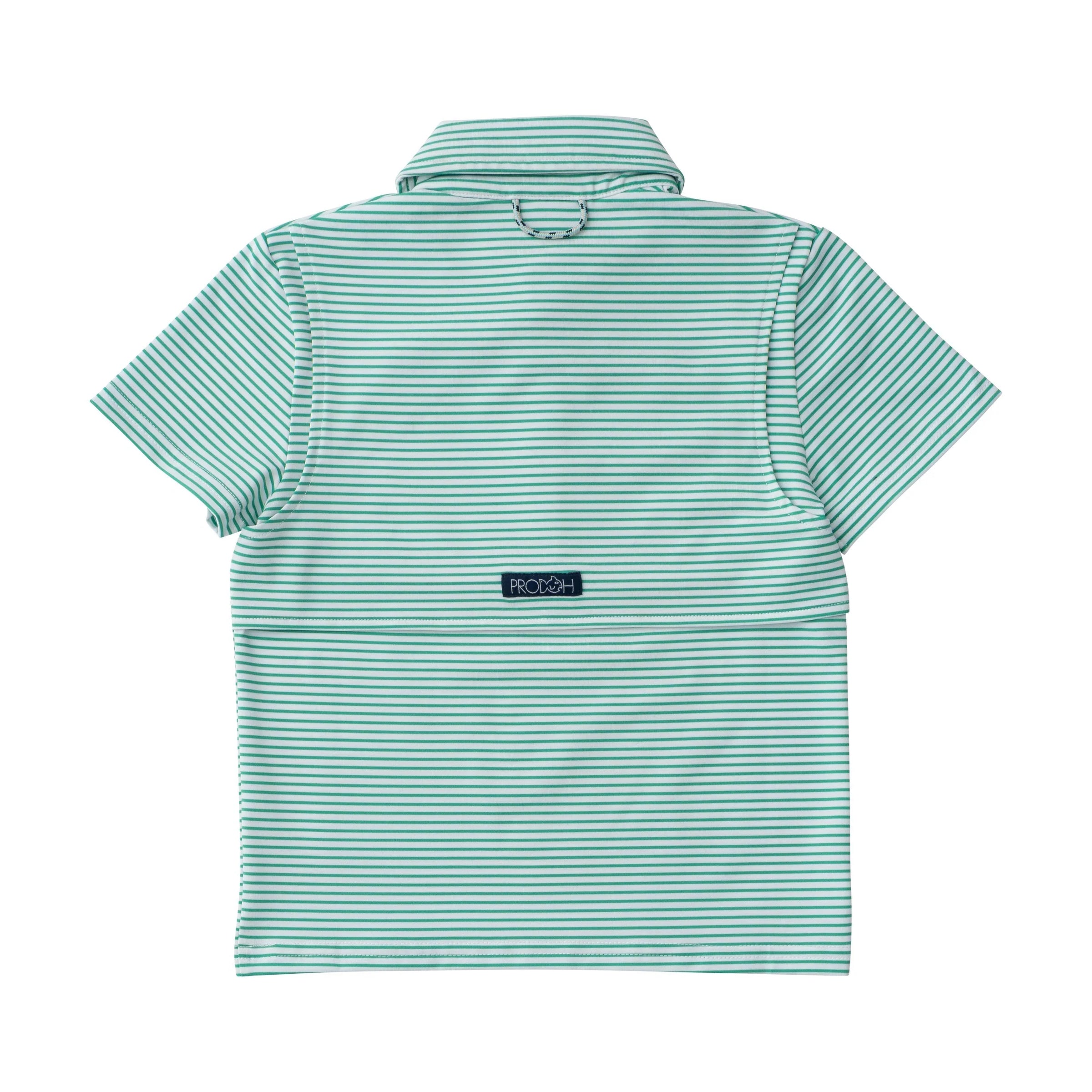 PRO PERFORMANCE POLO -   SIMPLY GREEN STRIPE