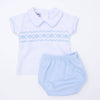 HUDSON SMOCKED DIAPER SET