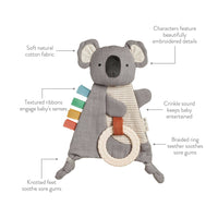 BITZY CRINKLE™ SENSORY TOY WITH TEETHER - KOALA