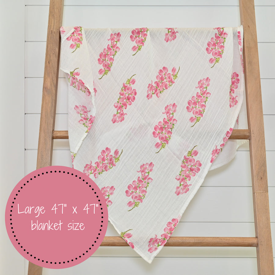 DOGWOODS IN BLOOM BABY SWADDLE BLANKET