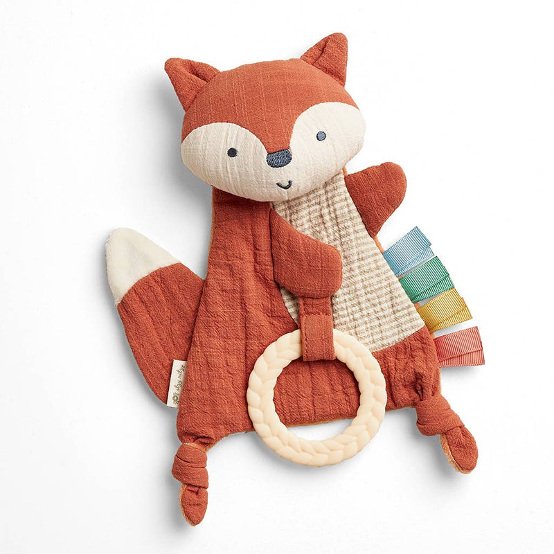 FOX BITZY CRINKLE SENSORY TOWY WITH TEETHER