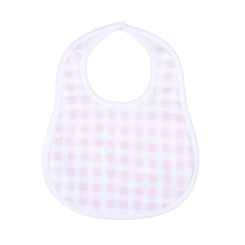 BABY CHECKS BIB - PINK