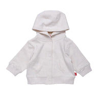 OATMEAL HEATHER ORGANIC COTTON MAGNETIC HOODIE