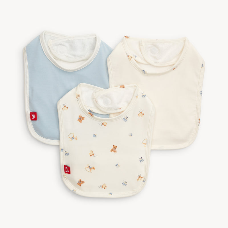 LULLUBY MODAL MAGNETIC STAY DRY INFANT BIB 3-PACK