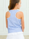 ACTIVE TANK TOP - PERIWINKLE BLUE GINGHAM