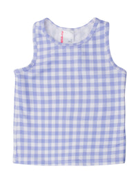 ACTIVE TANK TOP - PERIWINKLE BLUE GINGHAM