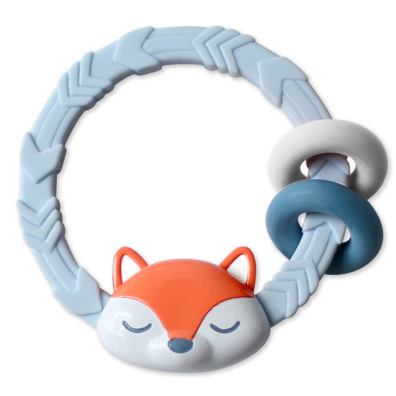 FOX RITZY RATTLE SILICONE TEETHER RATTLE